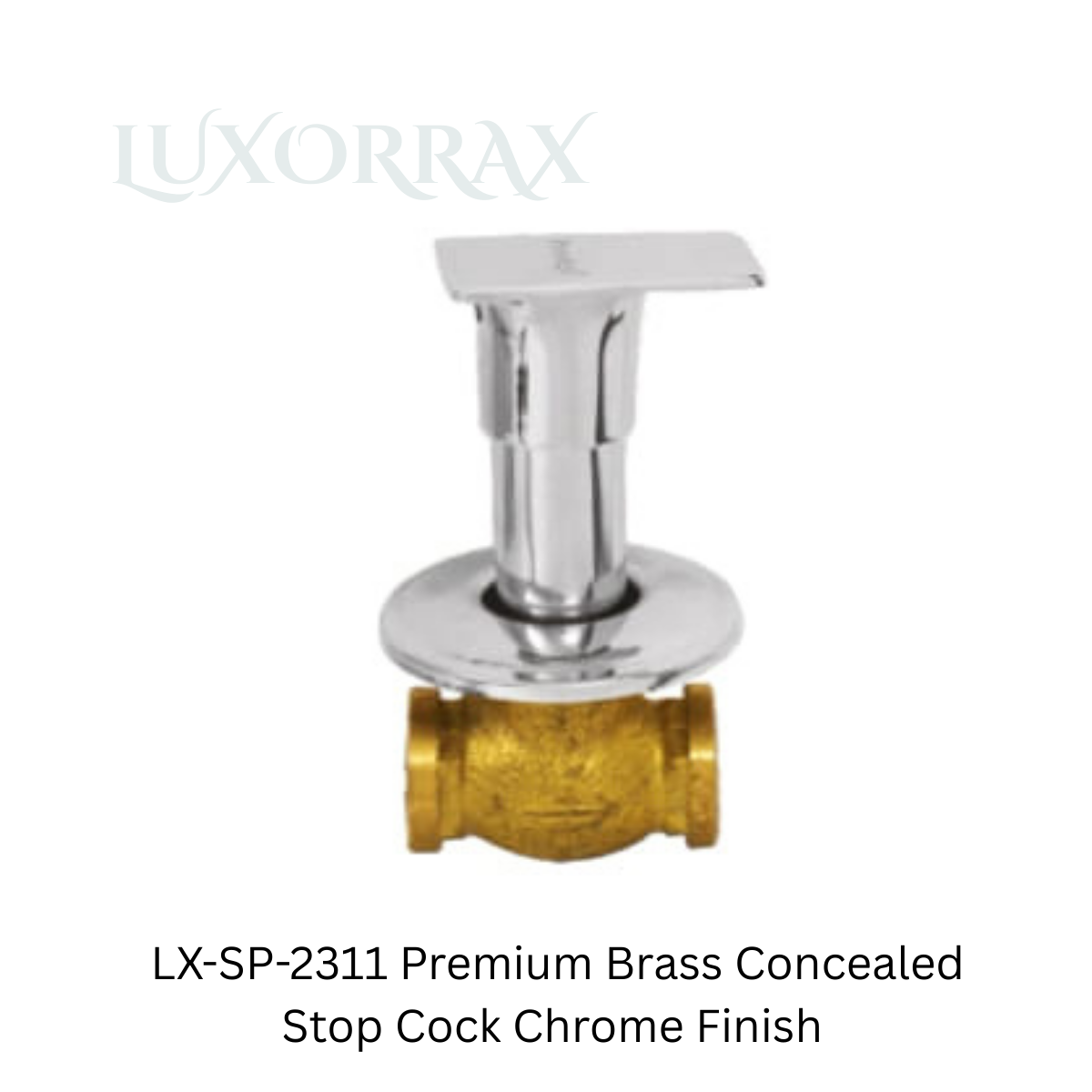 LX-SP-2311 Premium Brass Concealed Stop Cock Chrome Finish