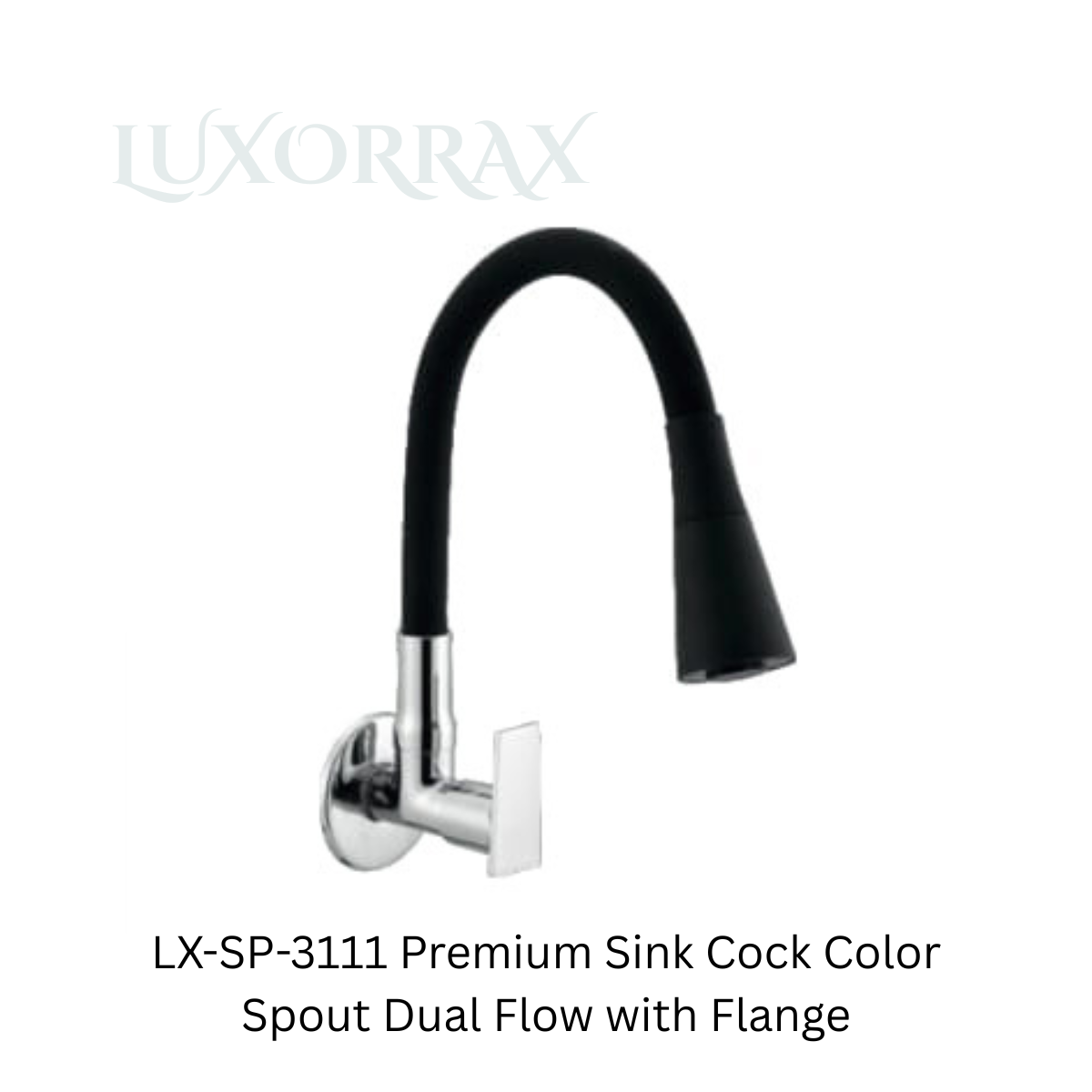 LX-SP-3111 Premium Sink Cock Color Spout Dual Flow with Flange